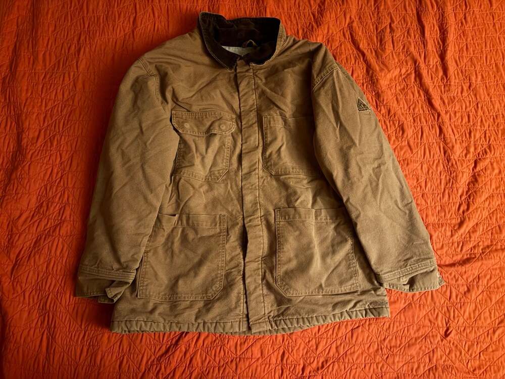 Bulwark Excel FR Flame Resistant Fleece Lined Brown Duck Canvas Chore Coat XL-RG